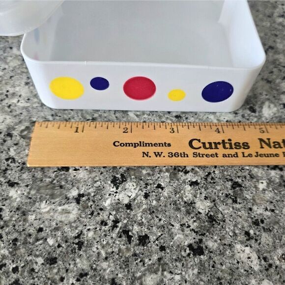 Wonder Bread Plastic Sandwich Container Saver White Polka Dots Storage 2006 - Picture 6 of 9